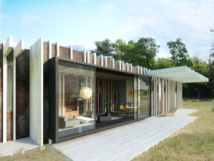Maison à ossature bois
