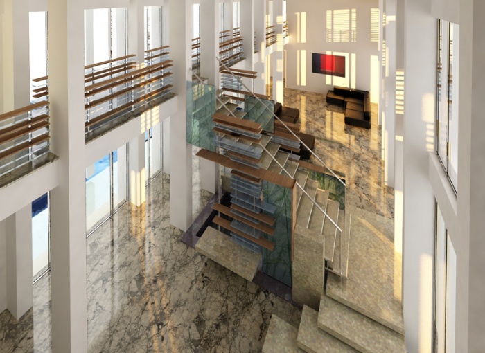 Projet d'une escalier : vue 5