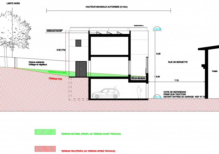 Maison BBC  St Germain en Laye : Coupe (PC)