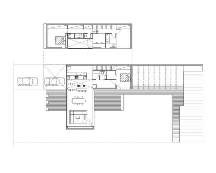 Maison contemporaine  Tigery (91) : Plan Architecte