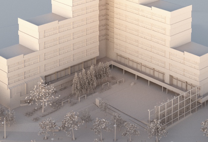 Réhabilitation des espaces extérieurs de la cité République