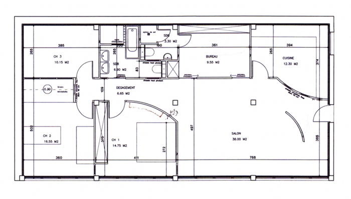 Amnagement d'un appartement parisien : Plan d'amnagement