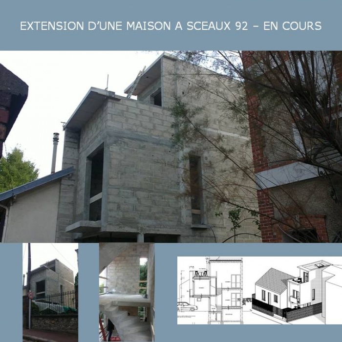 EXTENSION D'UNE MAISON INDIVIDUELLE A SCEAUX