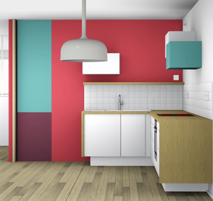 Rnovation complte et amnagement d'un appartement 70 : image 3D