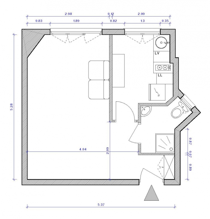 Appartement C : Plan Existant