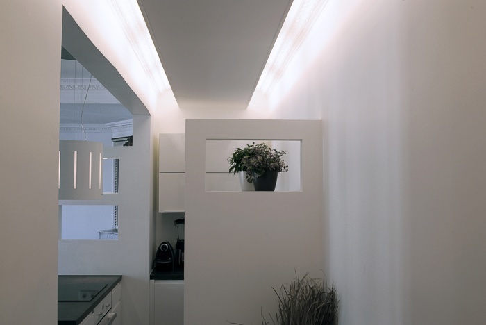 Appartement Paris 14e - 55m² : eclairage cuisine