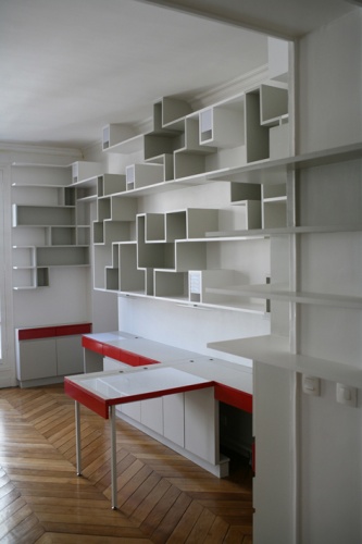 Réhabilitation d'un appartement par du mobilier