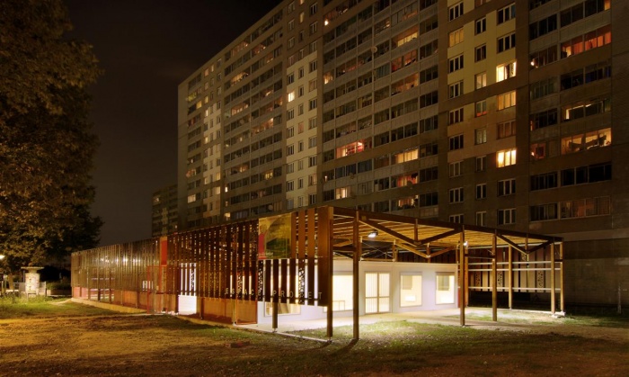 Centre Social Balzac et Espace Projet : fact-architectes-architecture provisoire 3