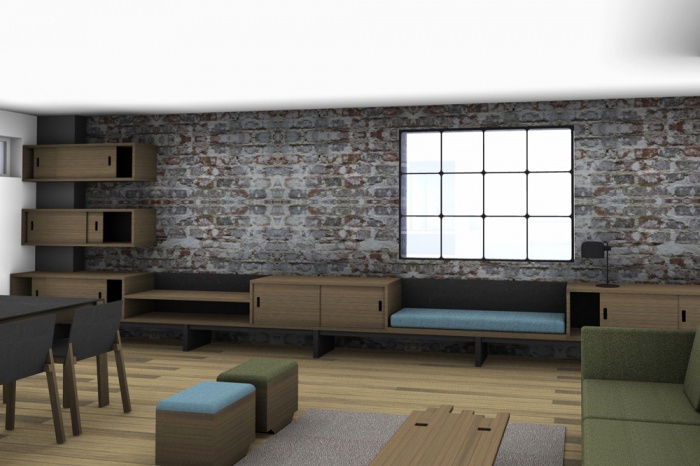 Renovation d'un loft sous les toits : Living3D