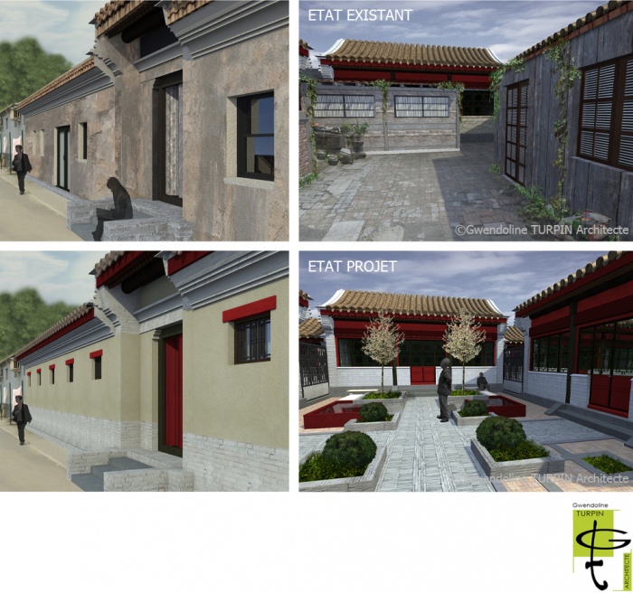 Etude documentaire, diagnostic architectural et tablissement de principes de rhabilitation de Siheyuan