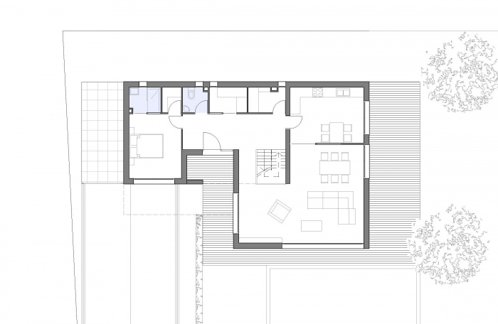 Maison contemporaine  Boissy-St-Lger (94) : plan-rdc-maison-contemporaine-bsl-94