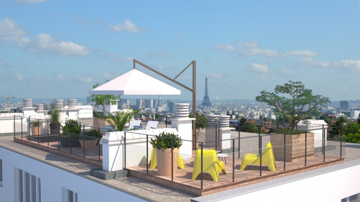 Amnagement d'un rooftop prs de Paris