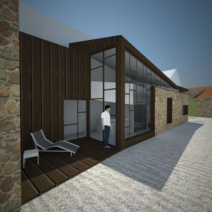 EXTENSION D'UNE GRANGE pour cration d'espace bien tre : image_projet_mini_79092