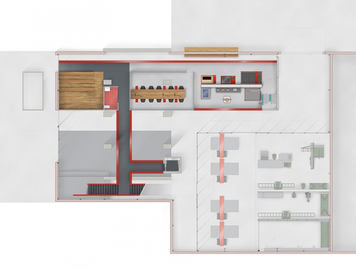 Rsidence d'Artisanat Numrique - Silo8 : Plan R+1