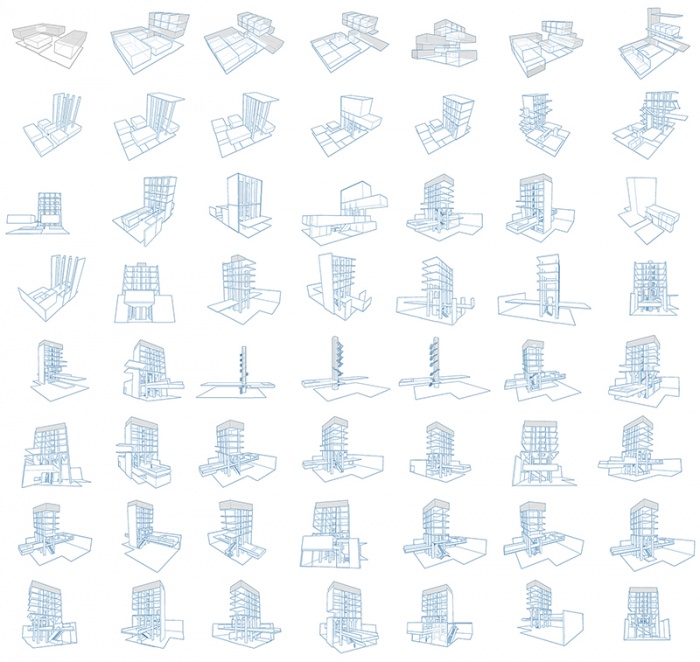 Rsidence d'Artisanat Numrique - Silo8 : Ensemble des recherches architecturales