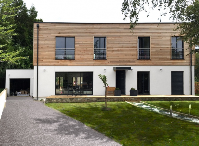 Reconstruction d'une maison  haute performance energetique